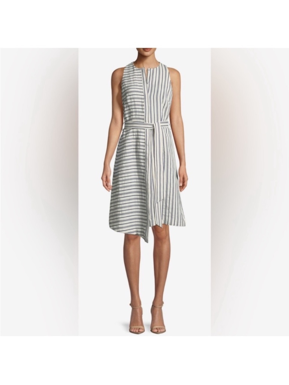 Milly asymmetrical shirt dress